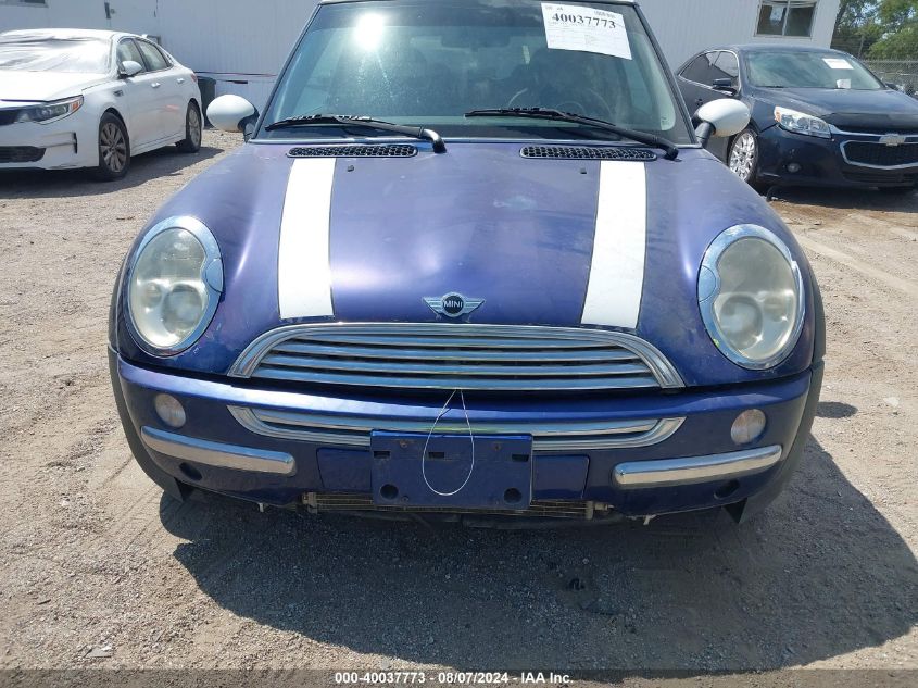 2002 Mini Cooper VIN: WMWRC33482TE11209 Lot: 40037773