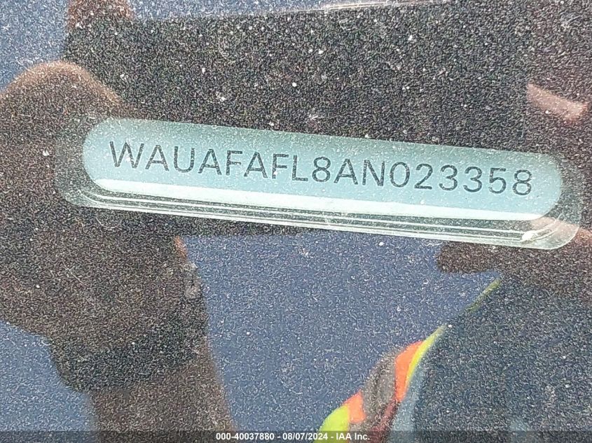 2010 Audi A4 2.0T Premium VIN: WAUAFAFL8AN023358 Lot: 40037880