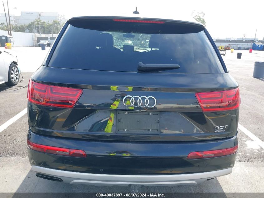 2017 Audi Q7 3.0T Premium VIN: WA1LAAF78HD005918 Lot: 40037897