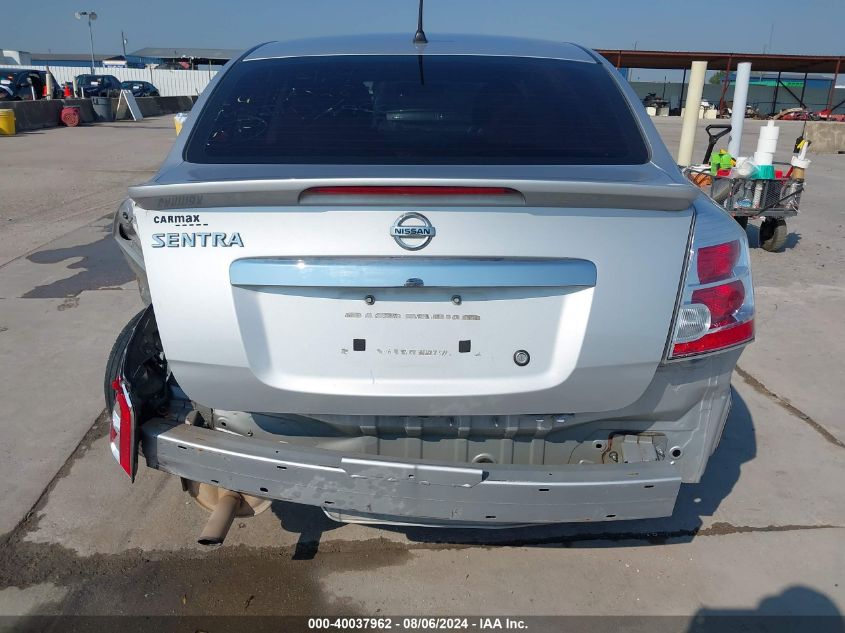 2011 Nissan Sentra 2.0S VIN: 3N1AB6APXBL654848 Lot: 40037962