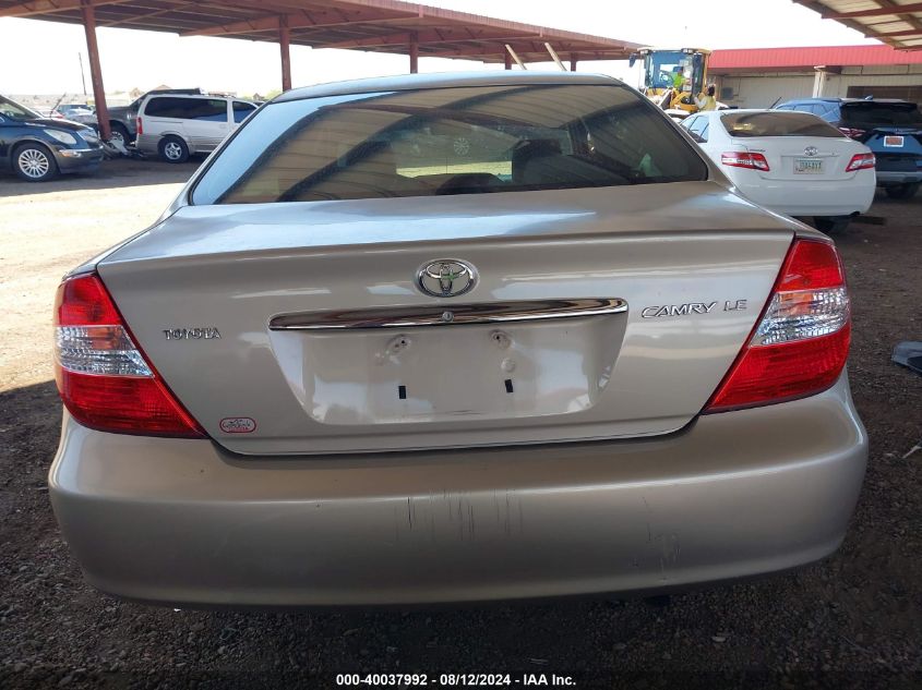 2004 Toyota Camry Le VIN: 4T1BE32K84U916994 Lot: 40037992