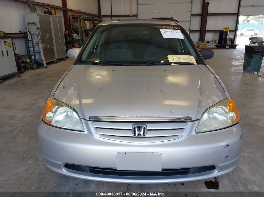 2003 Honda Civic Ex VIN: 1HGES26783L009789 Lot: 40038017