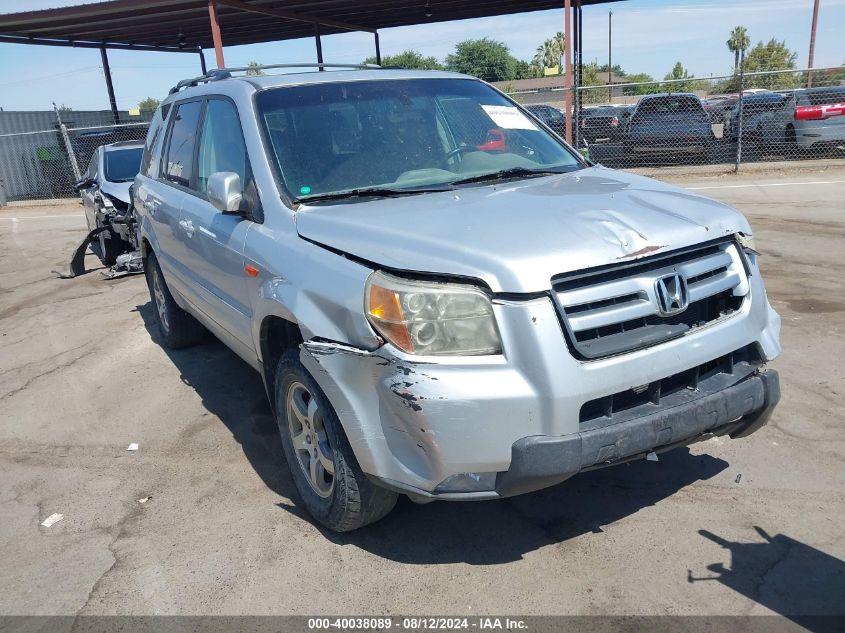 2007 Honda Pilot Ex-L VIN: 2HKYF18527H514369 Lot: 40038089