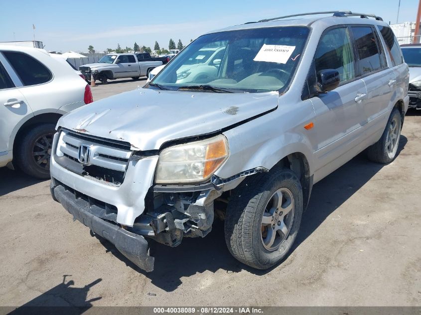 2007 Honda Pilot Ex-L VIN: 2HKYF18527H514369 Lot: 40038089