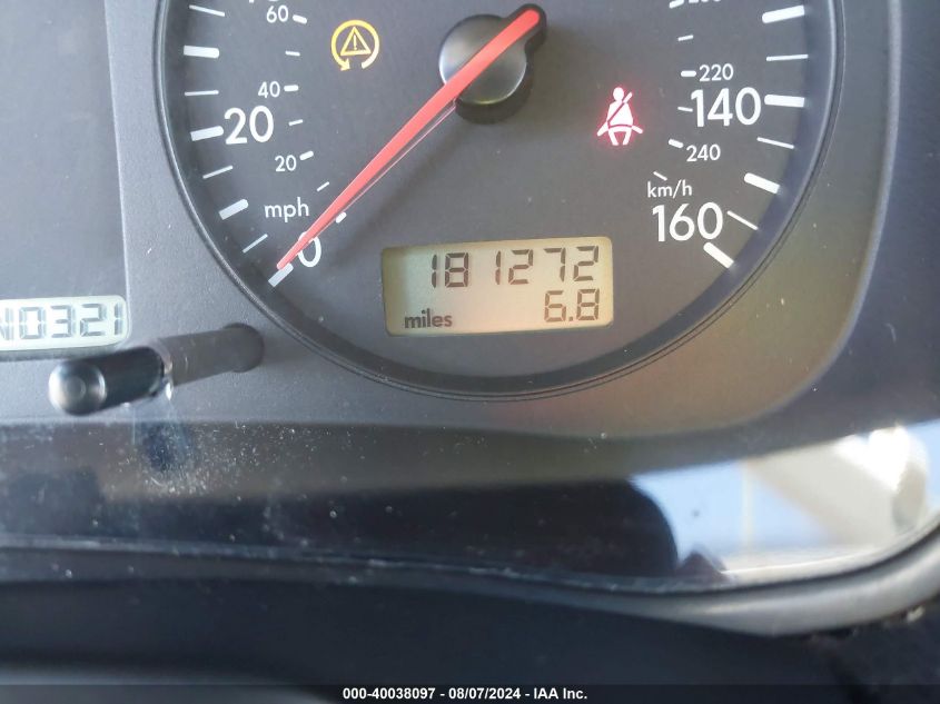 2000 Volkswagen Jetta Gls VIN: 3VWSE29M3YM195853 Lot: 40038097