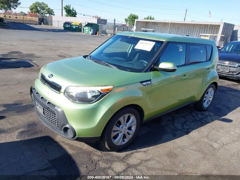 2014 Kia Soul + VIN: KNDJP3A55E7726916 Lot: 40290876