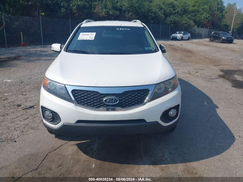 2013 Kia Sorento Lx V6 VIN: 5XYKT4A29DG333742 Lot: 40038234