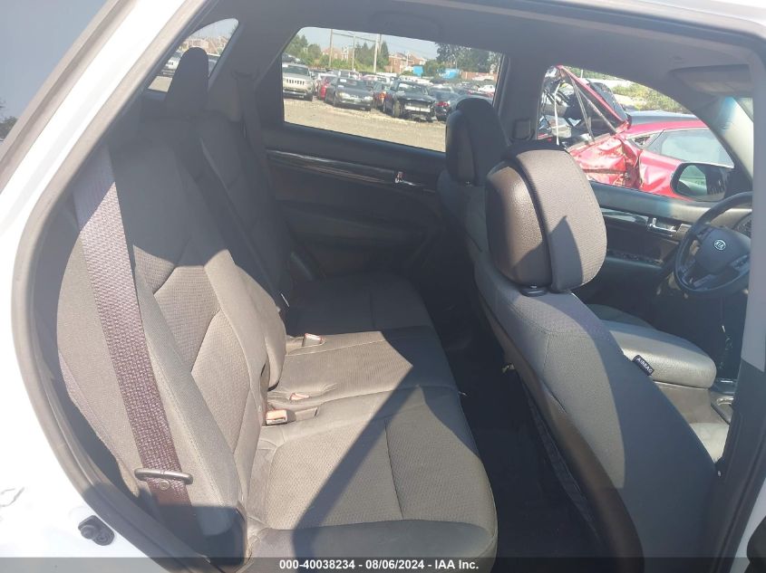 2013 Kia Sorento Lx V6 VIN: 5XYKT4A29DG333742 Lot: 40038234