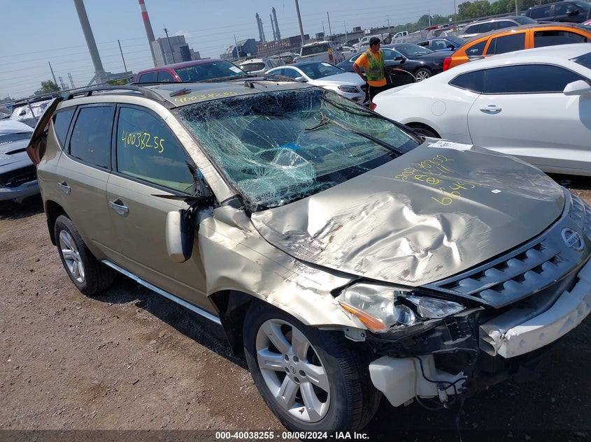 2007 Nissan Murano Sl VIN: JN8AZ08W07W664555 Lot: 40038255