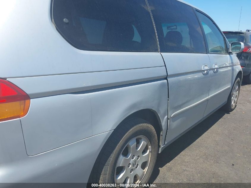 2002 Honda Odyssey Ex-L VIN: 2HKRL18772H542269 Lot: 40038263