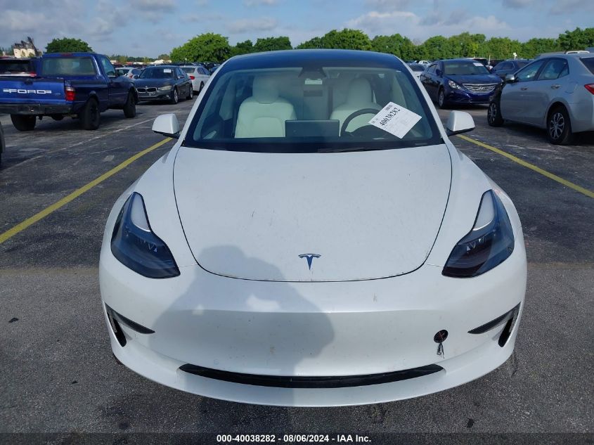 2021 Tesla Model 3 Standard Range Plus Rear-Wheel Drive VIN: 5YJ3E1EA7MF093273 Lot: 40038282