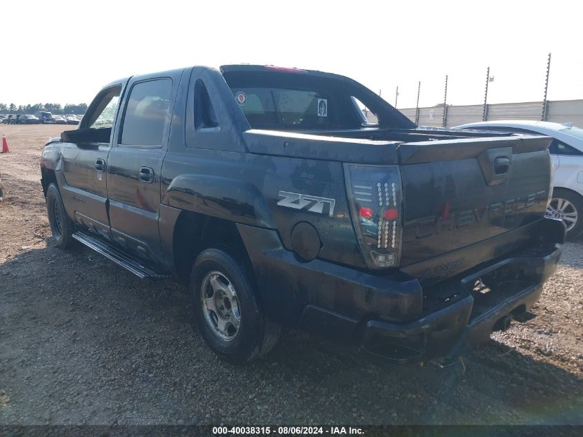 2002 Chevrolet Avalanche 1500 VIN: 3GNEK13T52G267569 Lot: 40720824