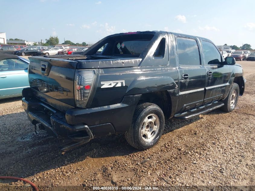 2002 Chevrolet Avalanche 1500 VIN: 3GNEK13T52G267569 Lot: 40720824