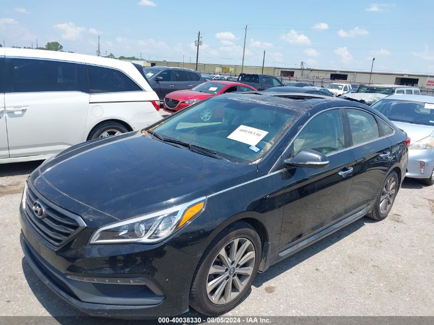 5NPE34AF1HH538244 2017 HYUNDAI SONATA - Image 2