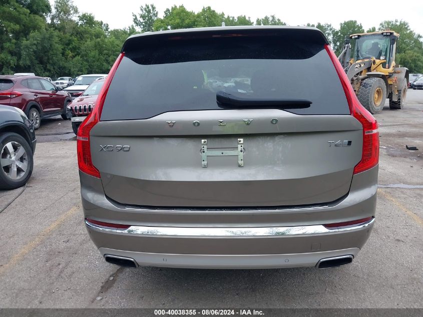 2020 Volvo Xc90 T6 Inscription 6 Passenger VIN: YV4A221L9L1580640 Lot: 40038355