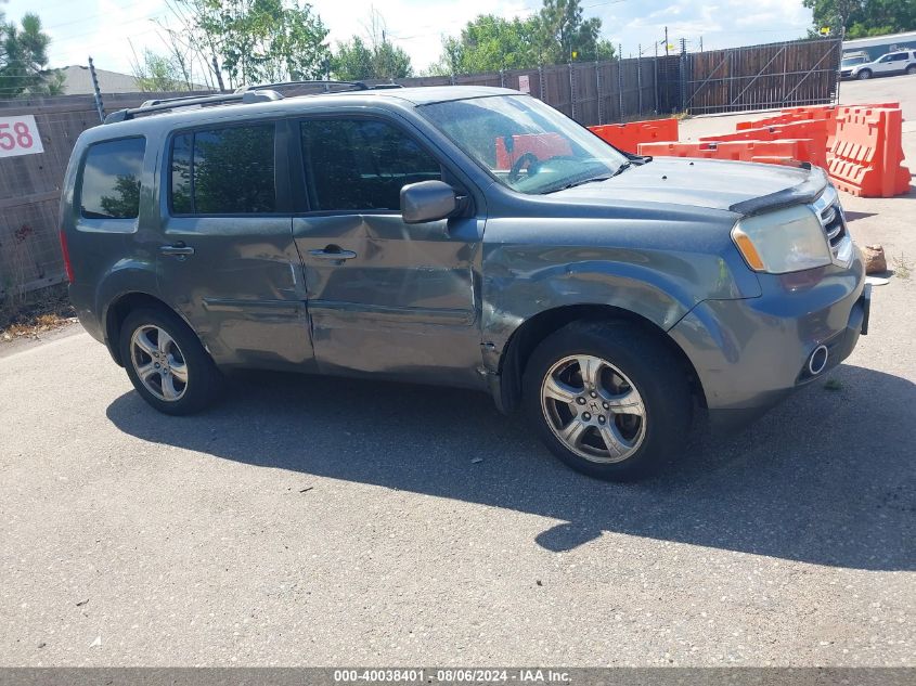 2012 Honda Pilot Ex-L VIN: 5FNYF4H59CB006992 Lot: 40038401