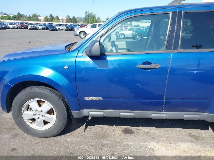 2008 Ford Escape Xlt VIN: 1FMCU93128KE00065 Lot: 40038515