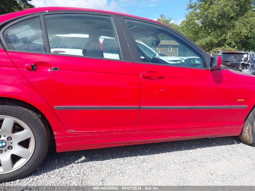 2001 BMW 325 I VIN: WBAAV33421EE75918 Lot: 40038542