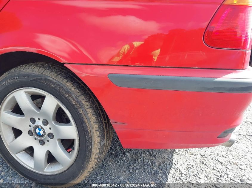 2001 BMW 325 I VIN: WBAAV33421EE75918 Lot: 40038542