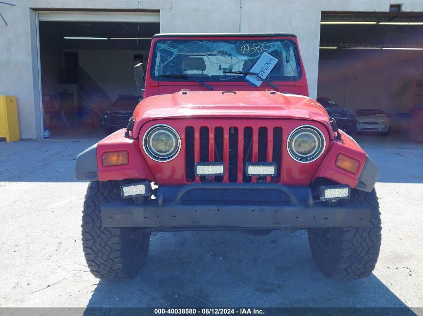 1999 Jeep Wrangler Sport VIN: 1J4FY19S0XP468304 Lot: 40038580