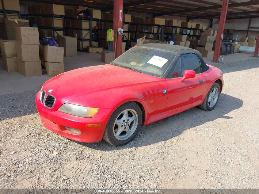 1997 BMW Z3 1.9L Roadster VIN: 4USCH7325VLB79165 Lot: 40038655