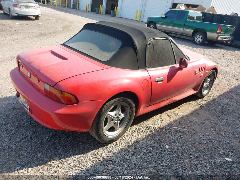 1997 BMW Z3 1.9L Roadster VIN: 4USCH7325VLB79165 Lot: 40038655