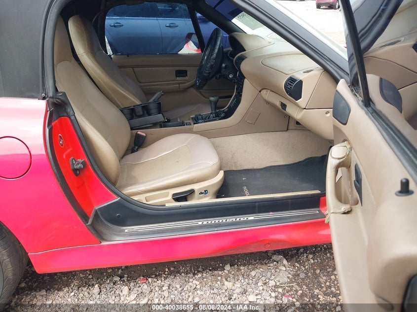 1997 BMW Z3 1.9L Roadster VIN: 4USCH7325VLB79165 Lot: 40038655