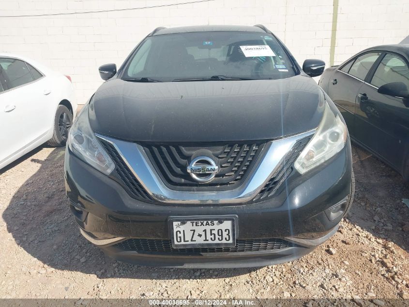 2015 Nissan Murano Sv VIN: 5N1AZ2MG9FN265648 Lot: 40038695