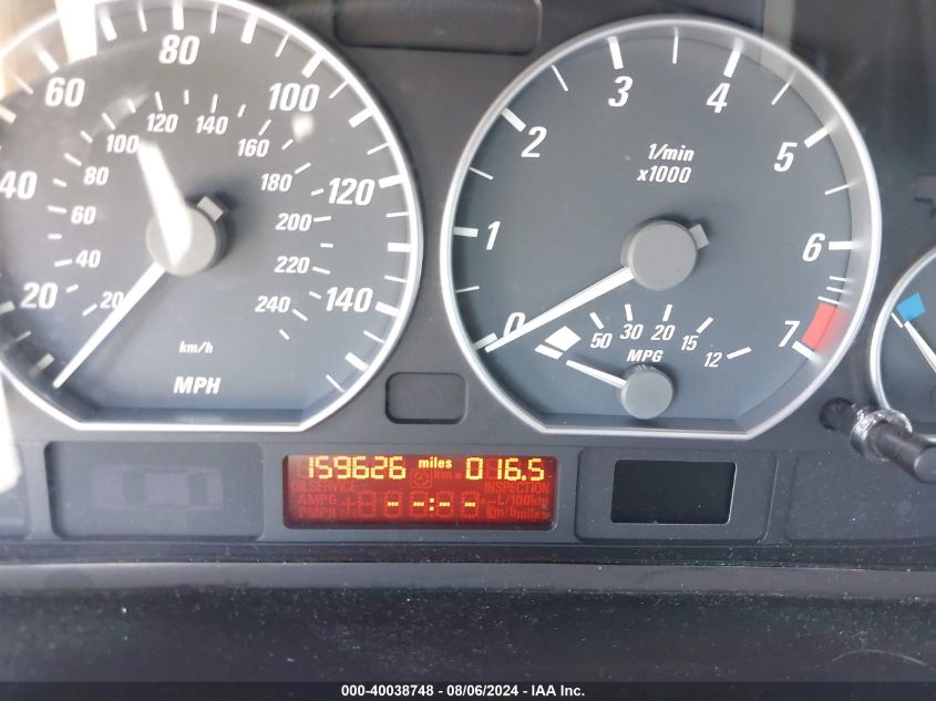 2002 BMW 330Ci VIN: WBABS534X2JU91282 Lot: 40038748