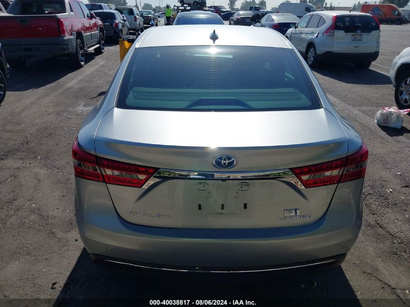 2016 Toyota Avalon Hybrid Limited VIN: 4T1BD1EB2GU054749 Lot: 40038817