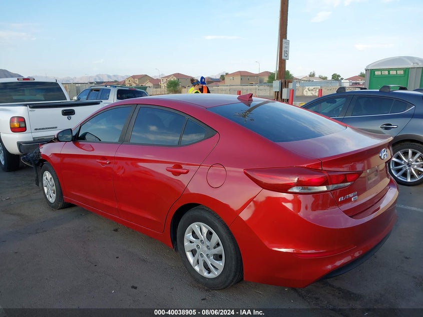 VIN KMHD74LF0HU092778 2017 HYUNDAI ELANTRA SE