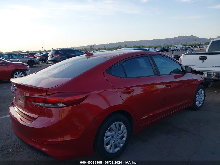 VIN KMHD74LF0HU092778 2017 HYUNDAI ELANTRA SE