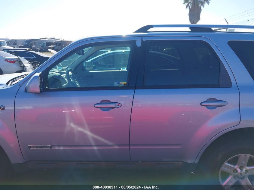 2008 Ford Escape Hybrid VIN: 1FMCU59H38KA22173 Lot: 40038911