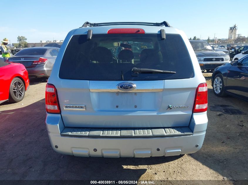 2008 Ford Escape Hybrid VIN: 1FMCU59H38KA22173 Lot: 40038911