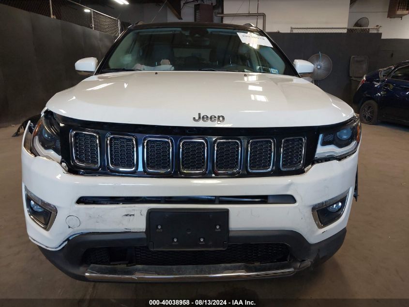 2018 Jeep Compass Limited 4X4 VIN: 3C4NJDCB9JT306884 Lot: 40038958