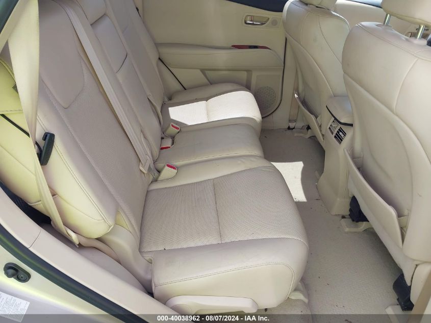 2011 Lexus Rx 350 VIN: 2T2BK1BA8BC092249 Lot: 40038962