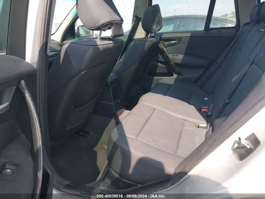 2007 BMW X3 3.0Si VIN: WBXPC93427WF18164 Lot: 40039016