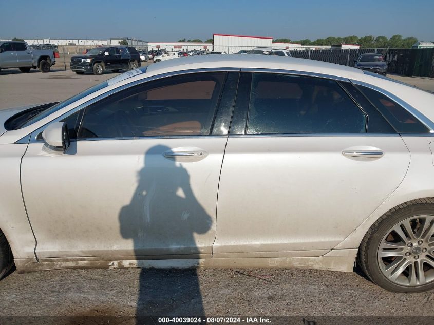 2014 Lincoln Mkz Hybrid VIN: 3LN6L2LU7ER804665 Lot: 40039024