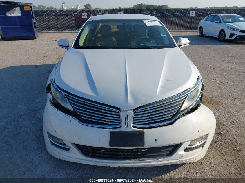 2014 Lincoln Mkz Hybrid VIN: 3LN6L2LU7ER804665 Lot: 40039024