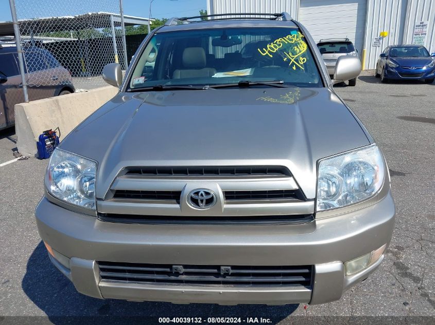 2004 Toyota 4Runner Limited V6 VIN: JTEBU17R740052749 Lot: 40039132