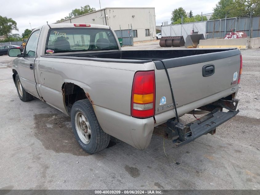 1999 GMC Sierra 1500 Sl VIN: 1GTEC14WXXE520916 Lot: 40039209