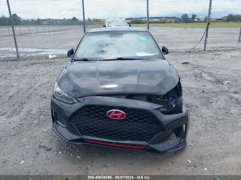 2020 Hyundai Veloster Turbo VIN: KMHTH6AB7LU029853 Lot: 40039296