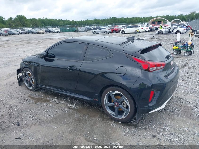 2020 Hyundai Veloster Turbo VIN: KMHTH6AB7LU029853 Lot: 40039296