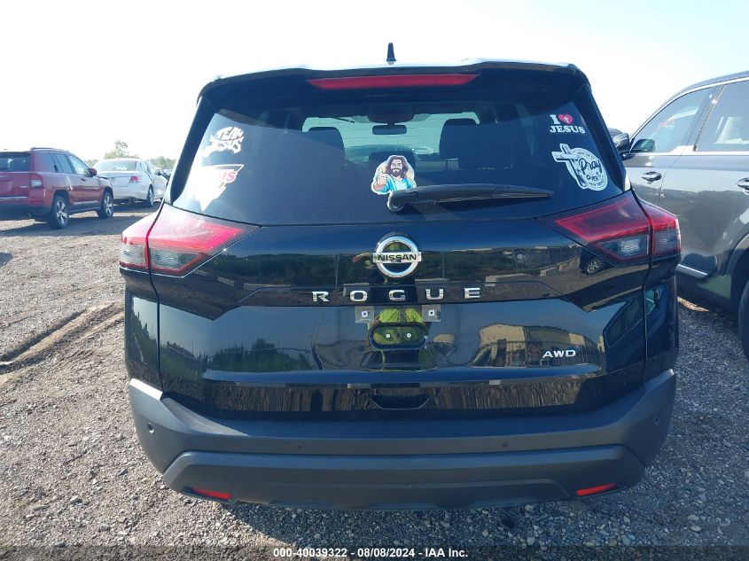 2021 Nissan Rogue S Intelligent Awd VIN: JN8AT3AB9MW207815 Lot: 40039322