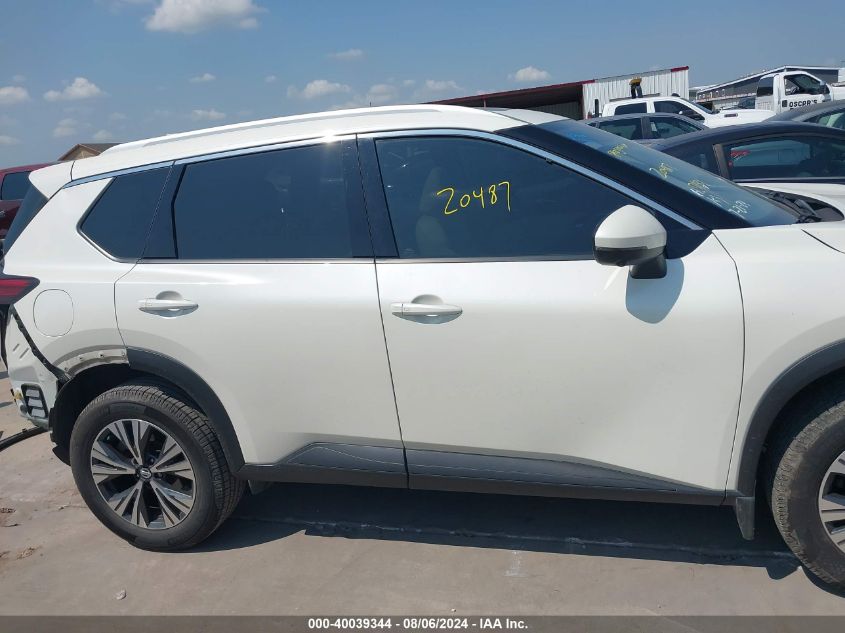 2021 Nissan Rogue Sv Intelligent Awd VIN: JN8AT3BBXMW221477 Lot: 40039344