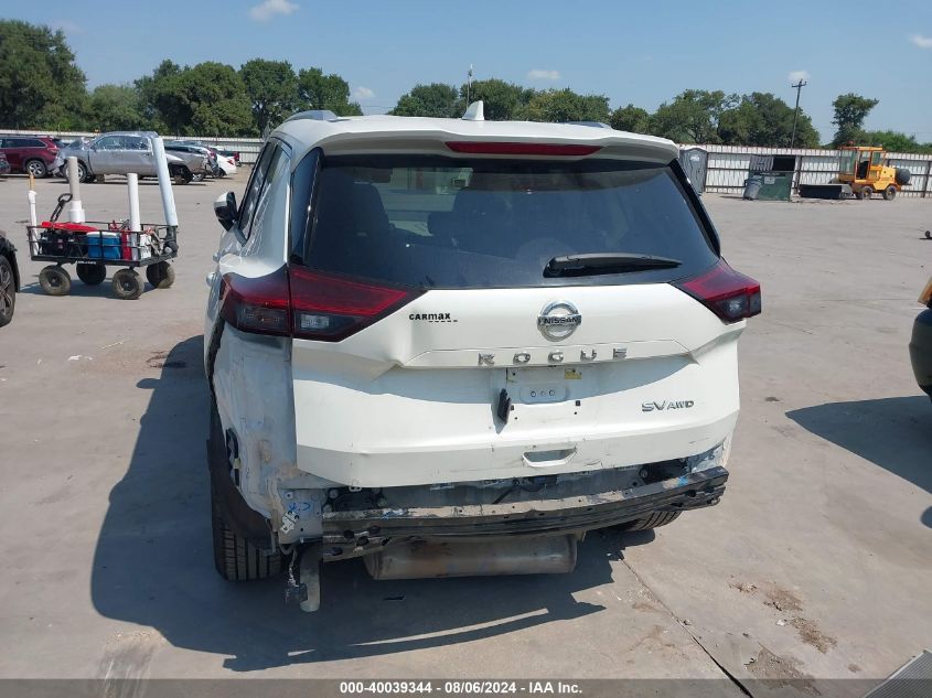 2021 Nissan Rogue Sv Intelligent Awd VIN: JN8AT3BBXMW221477 Lot: 40039344