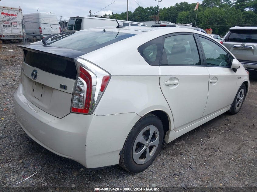2012 TOYOTA PRIUS VIN: JTDKN3DU9C5376714
