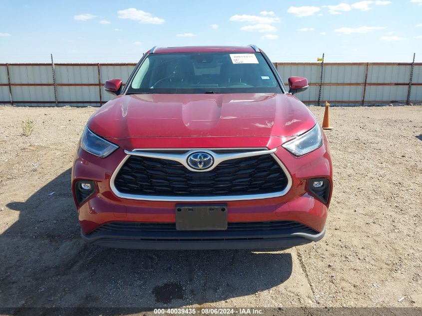 2021 Toyota Highlander Hybrid Xle VIN: 5TDGARAH7MS508408 Lot: 40039435