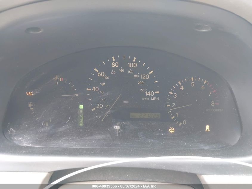 2001 Lexus Rx 300 VIN: JTJHF10U910187585 Lot: 40039566