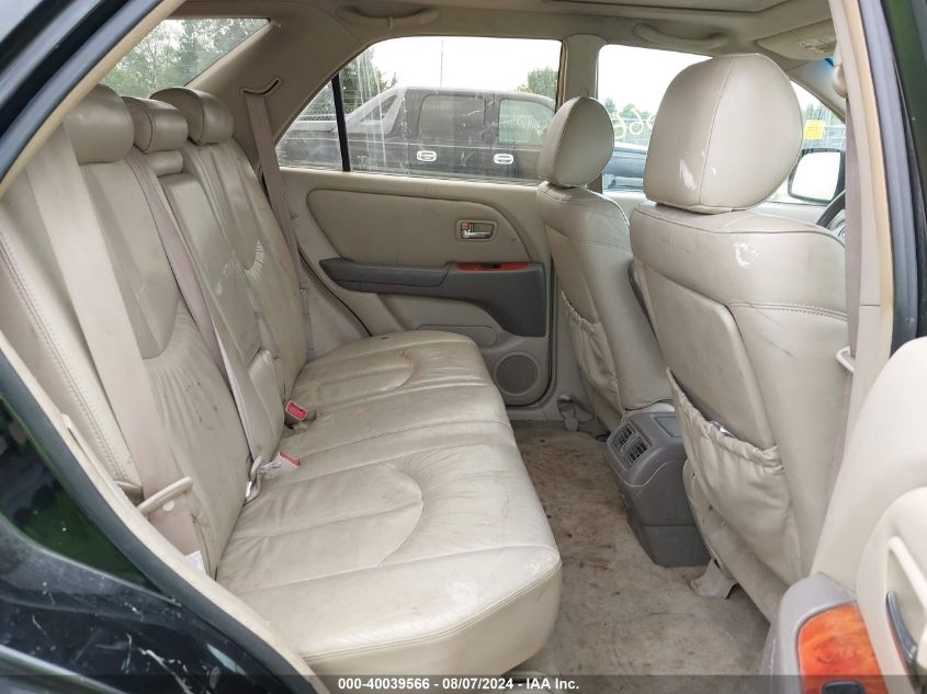 2001 Lexus Rx 300 VIN: JTJHF10U910187585 Lot: 40039566